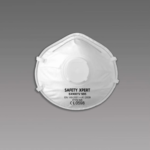 Cup type dust mask with valve