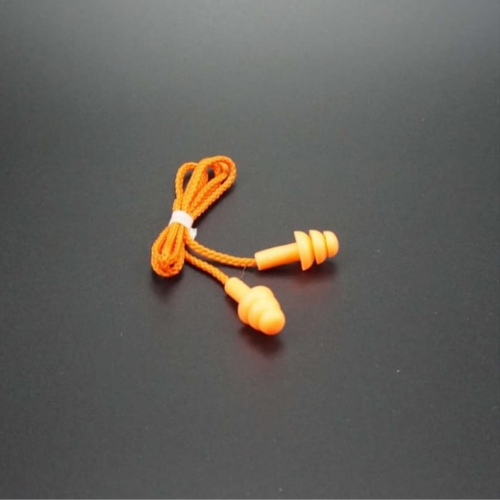 Silicone Earplugs with Nylon Cord Silicone Earplugs Nylon Cord