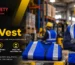 Blue safety vest 120GSM reflective polyester in Karachi