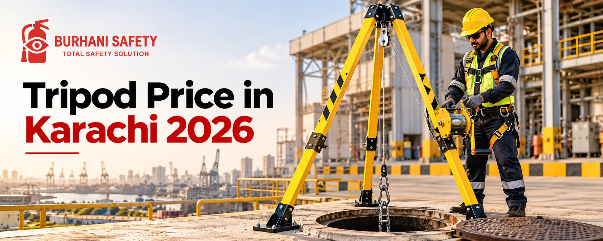 Tripod price in Karachi for confined space rescue equipment